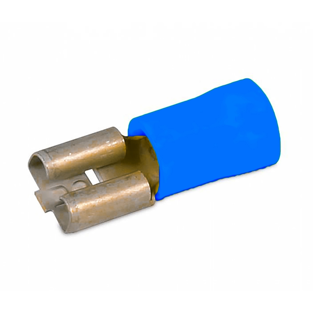 Hella Marine Push-on Female Terminal 6.3mm Blue Qty 100
