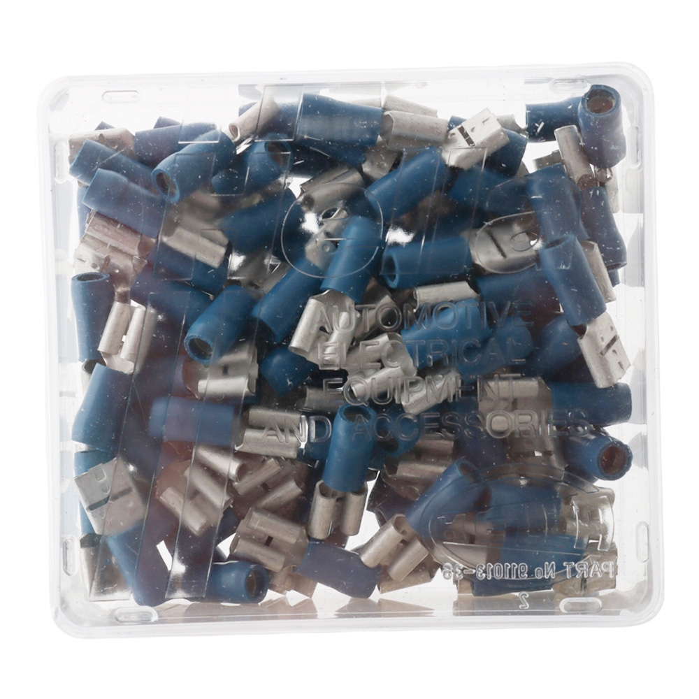 Hella Marine Push-on Female Terminal 6.3mm Blue Qty 100