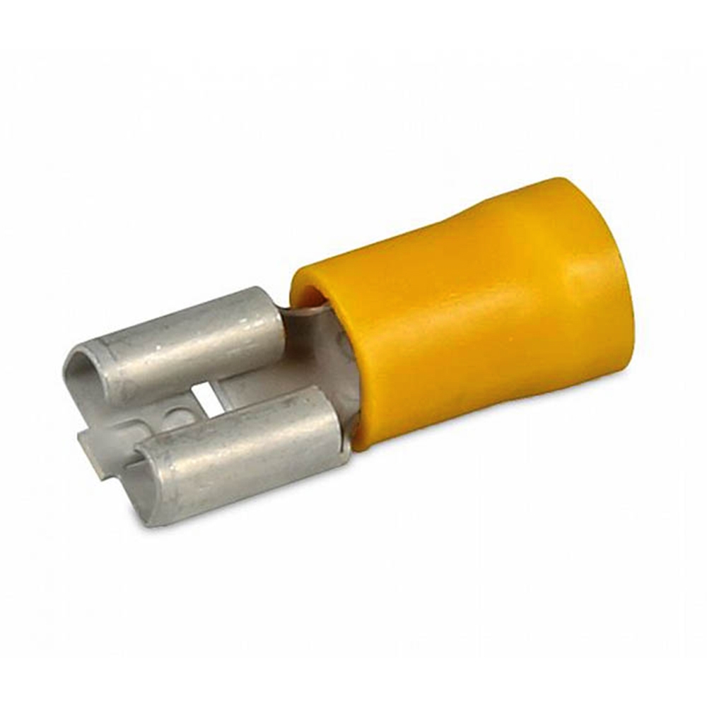 Hella Marine Push-on Female Terminal 6.3mm Yellow Qty 100