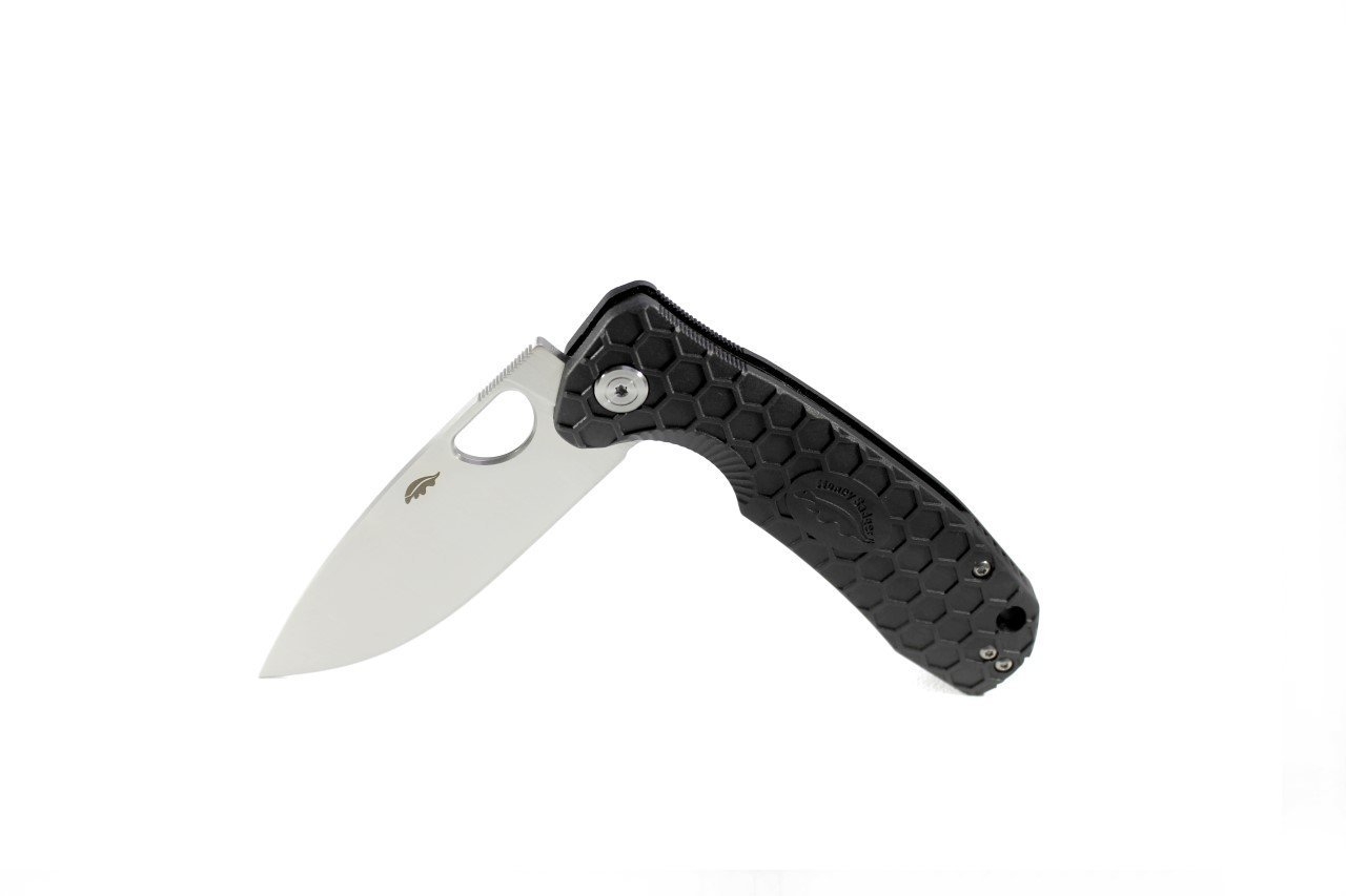 Honey Badger D2 Steel Flipper Knife Black 7.1cm