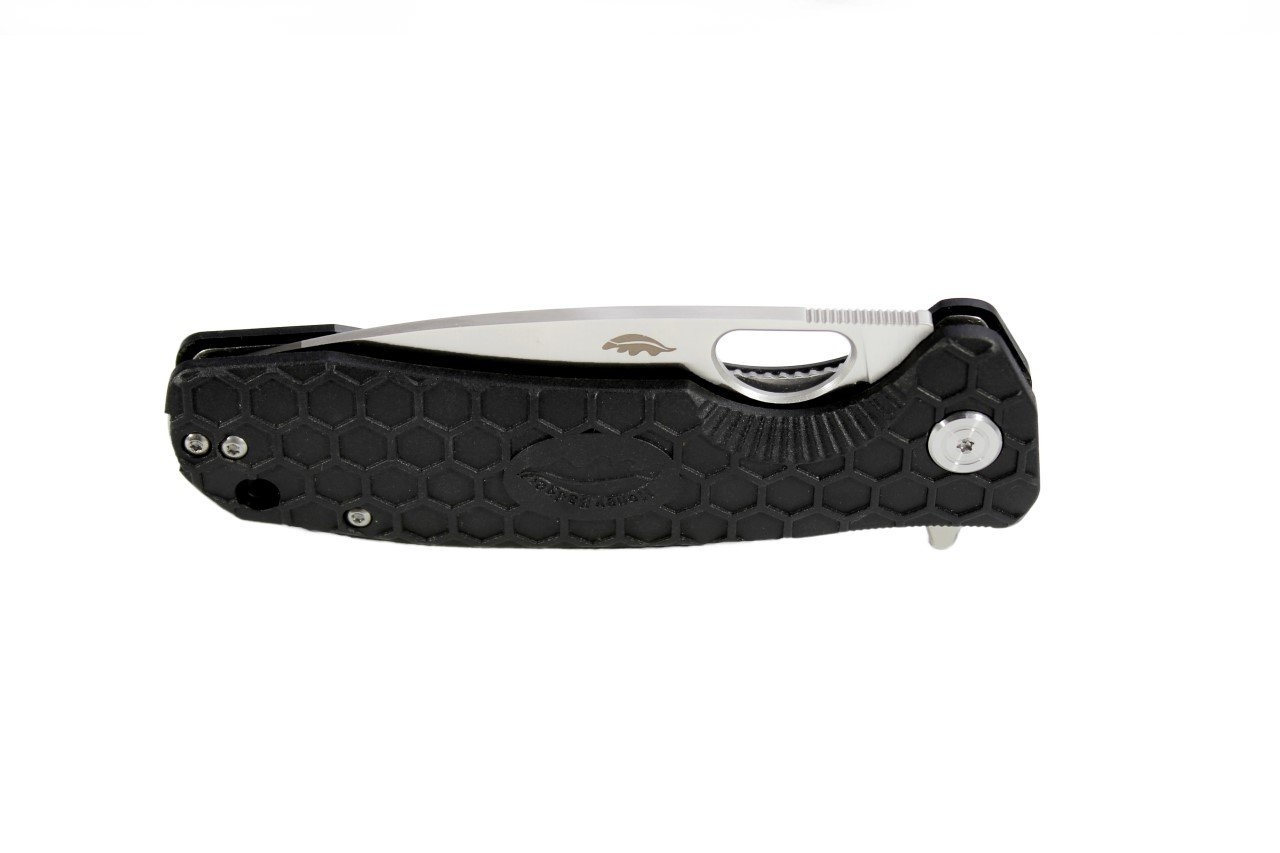 Honey Badger D2 Steel Flipper Knife Black 7.1cm