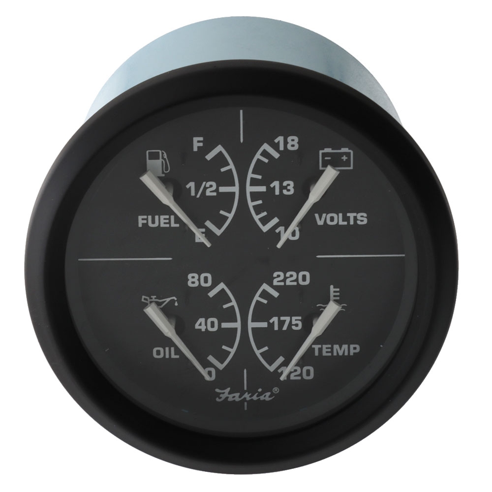 Faria 4-in-1 Gauge in Euro Black