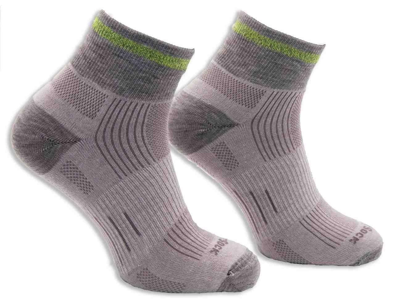 Wrightsock Run Reflective Quarter Socks