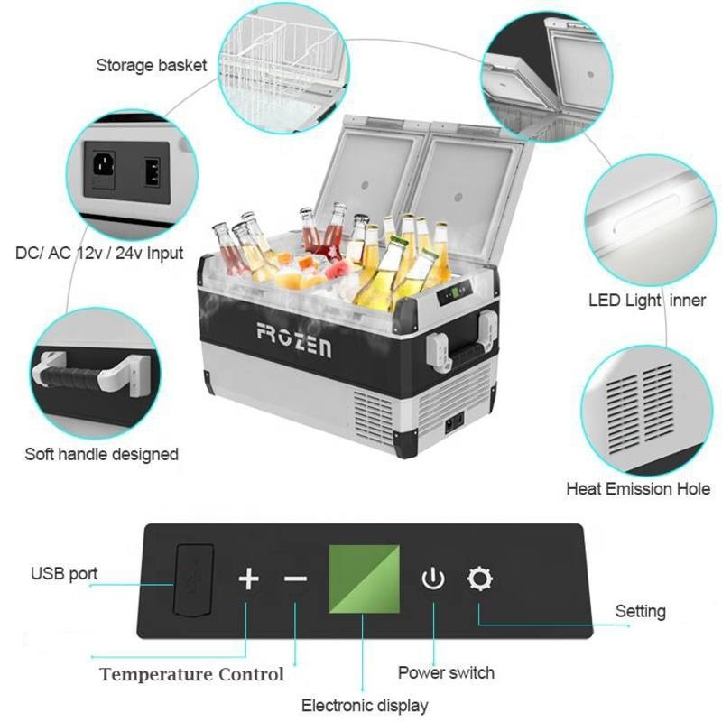 Frozen Dual Zone Portable Fridge/Freezer 95L 12V/240V