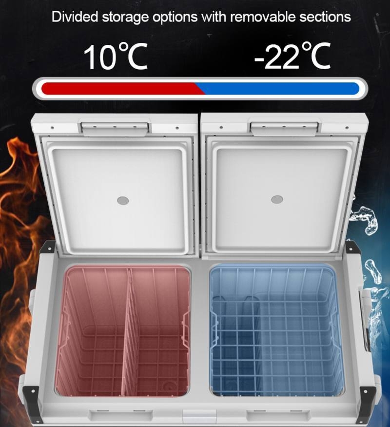 Frozen Dual Zone Portable Fridge/Freezer 95L 12V/240V