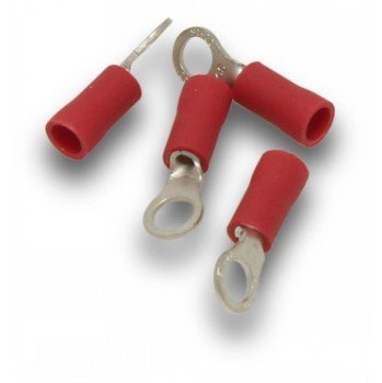 SuperLUG Terminal Ring 1.5mm M4 RD Qty 100