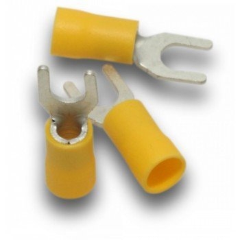 SuperLUG Terminal Fork 6.0mm M4 YL Qty 15