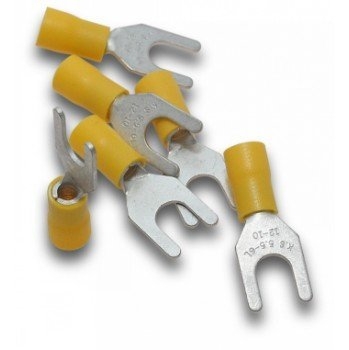 SuperLUG Terminal Fork 6.0mm M6 YL Qty 10