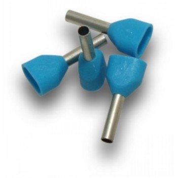 SuperLUG Terminal Bootlace 0.75mm Twin Qty 100