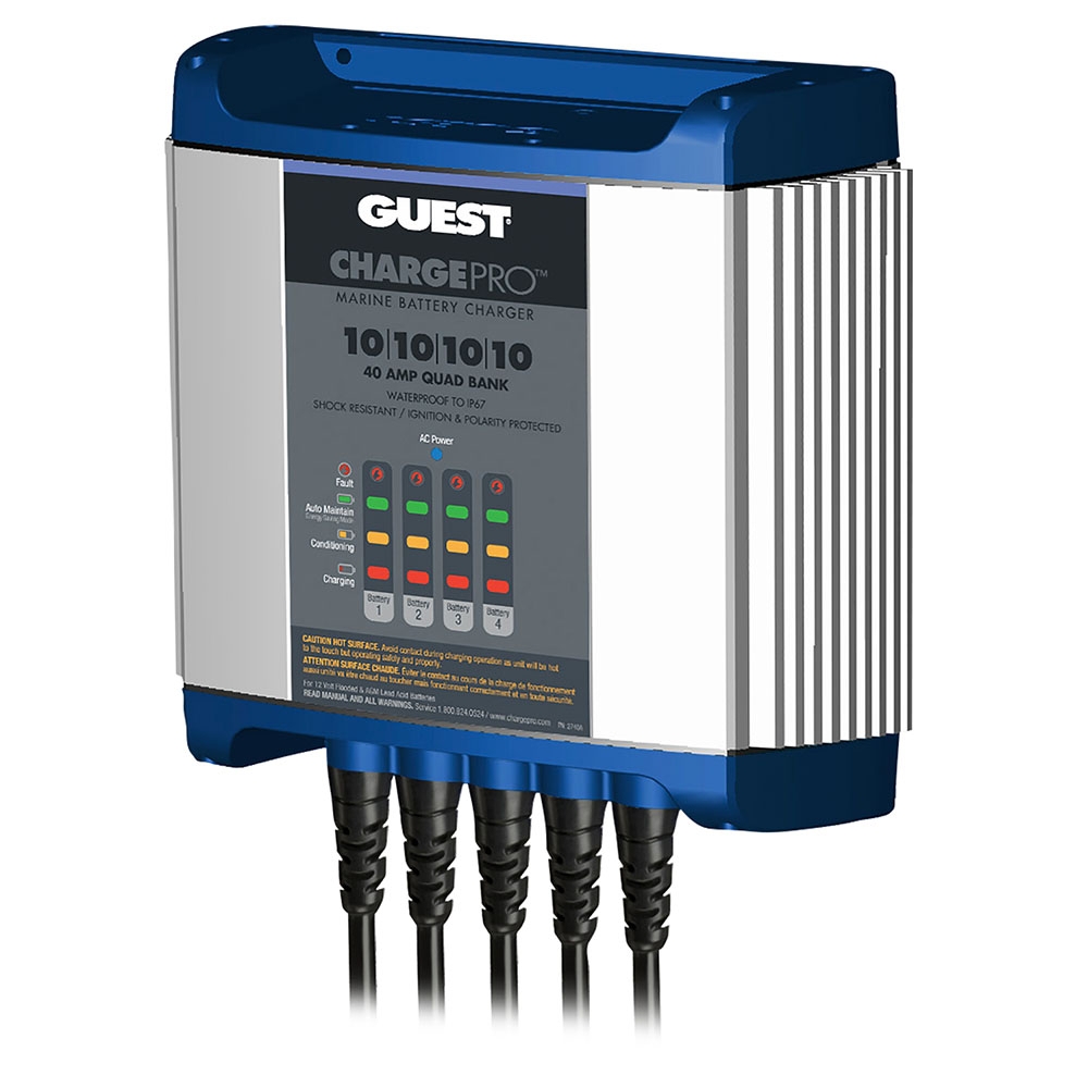Guest On-Board Battery Charger 40A / 12V 4 Bank 120V Input