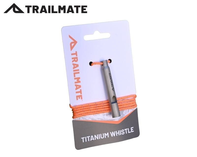 Trailmate Titanium Whistle with Lanyard