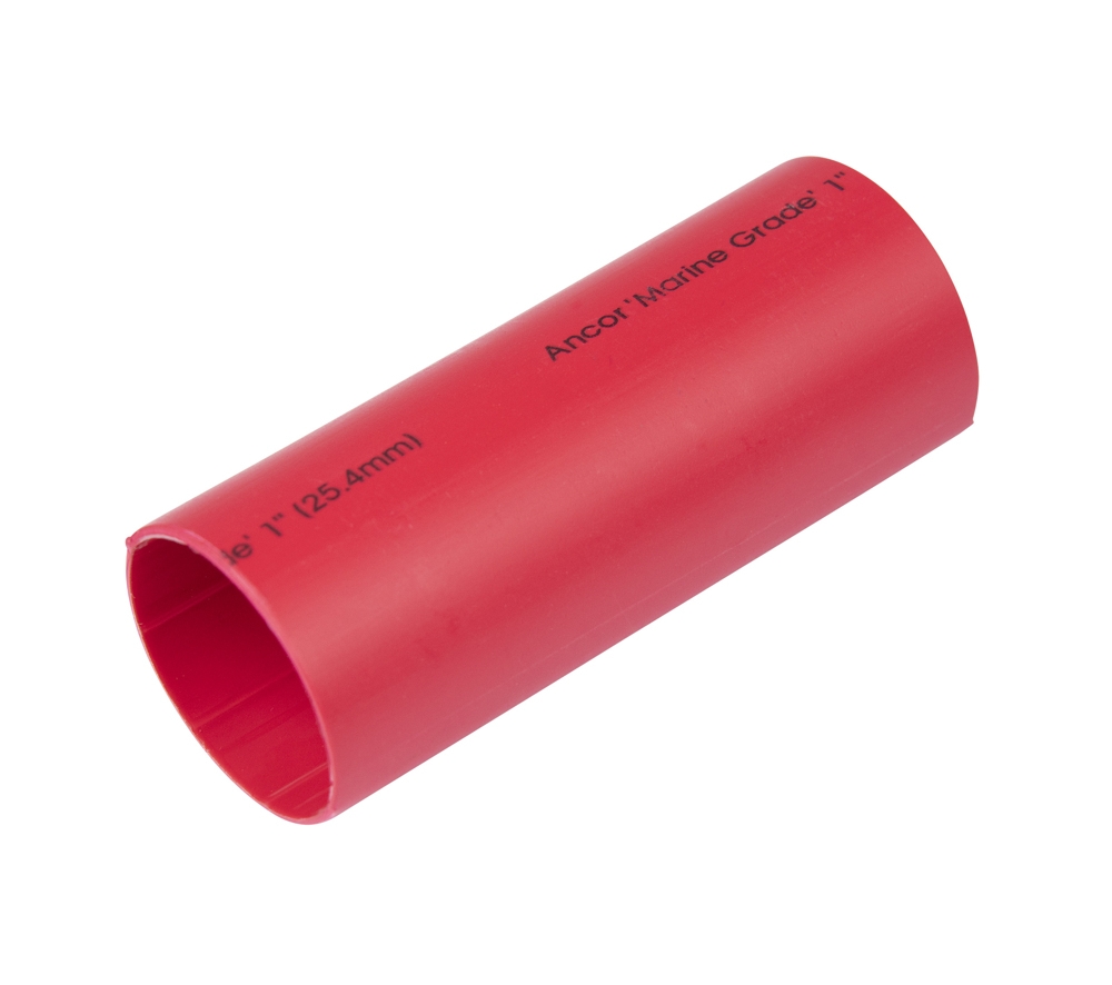 Ancor Battery Cable Heat Shrink Tubing 1in x 6in Red Qty 2