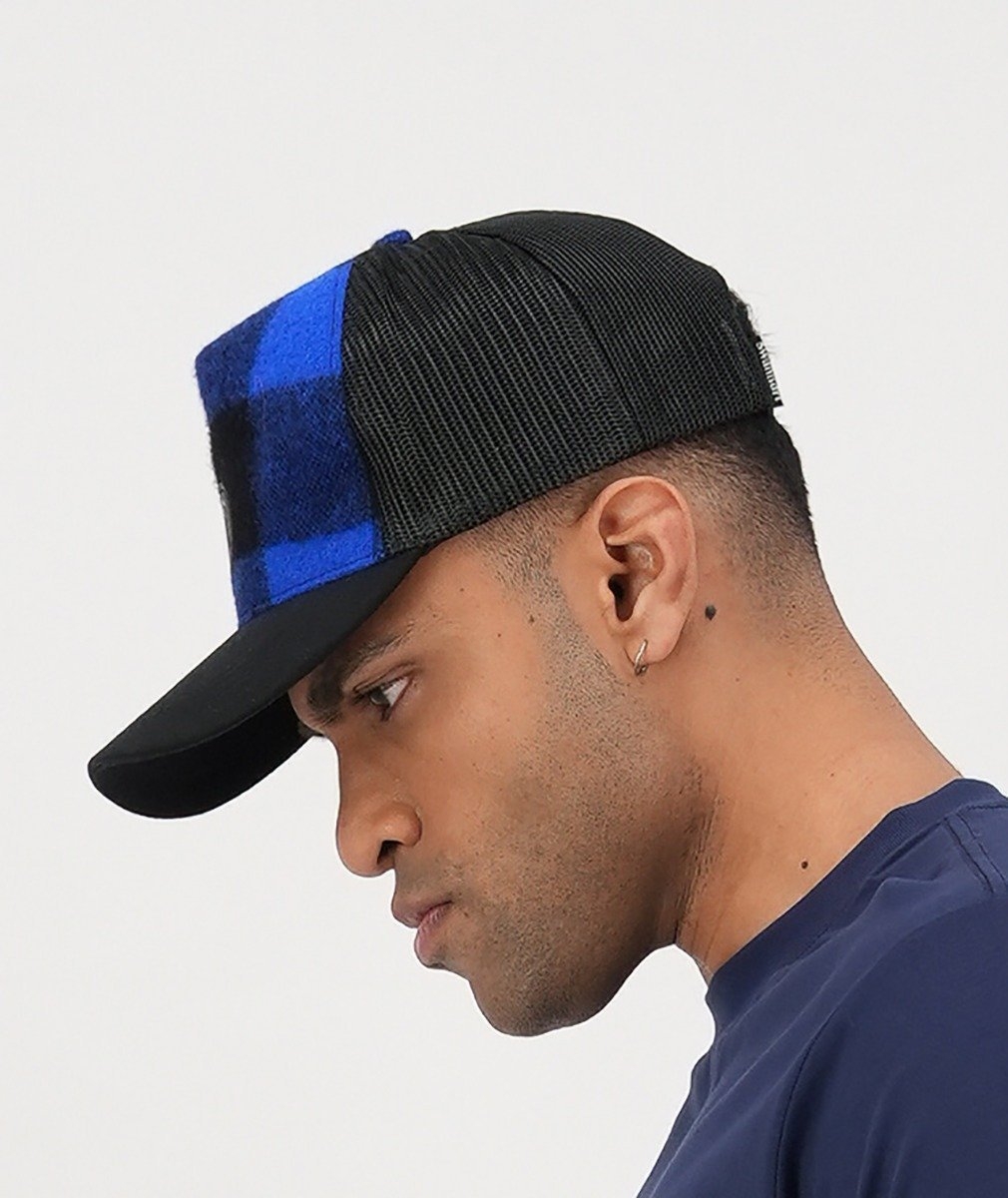 Swanndri Swanni Trucker Cap Blue/Black Check
