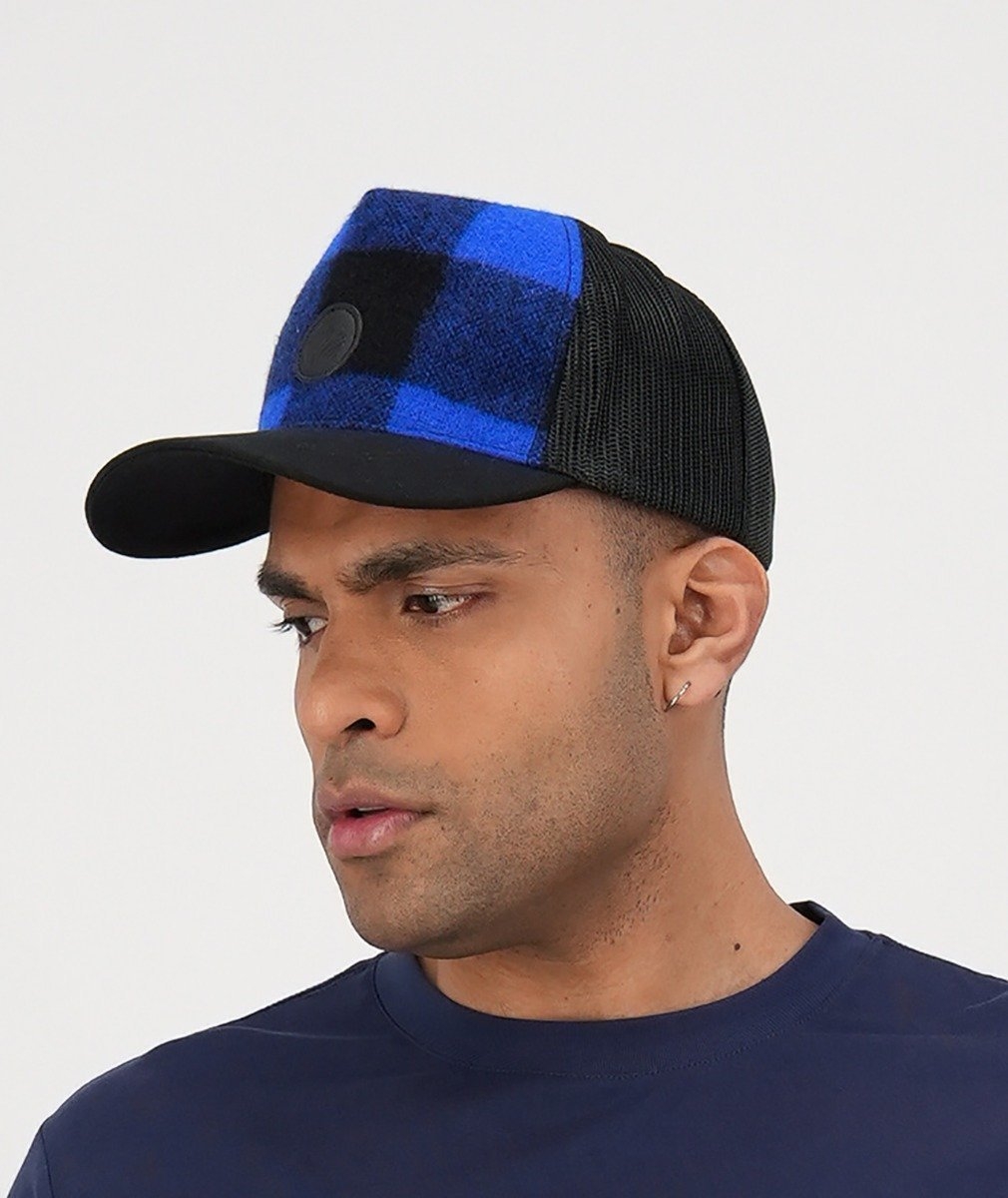 Swanndri Swanni Trucker Cap Blue/Black Check