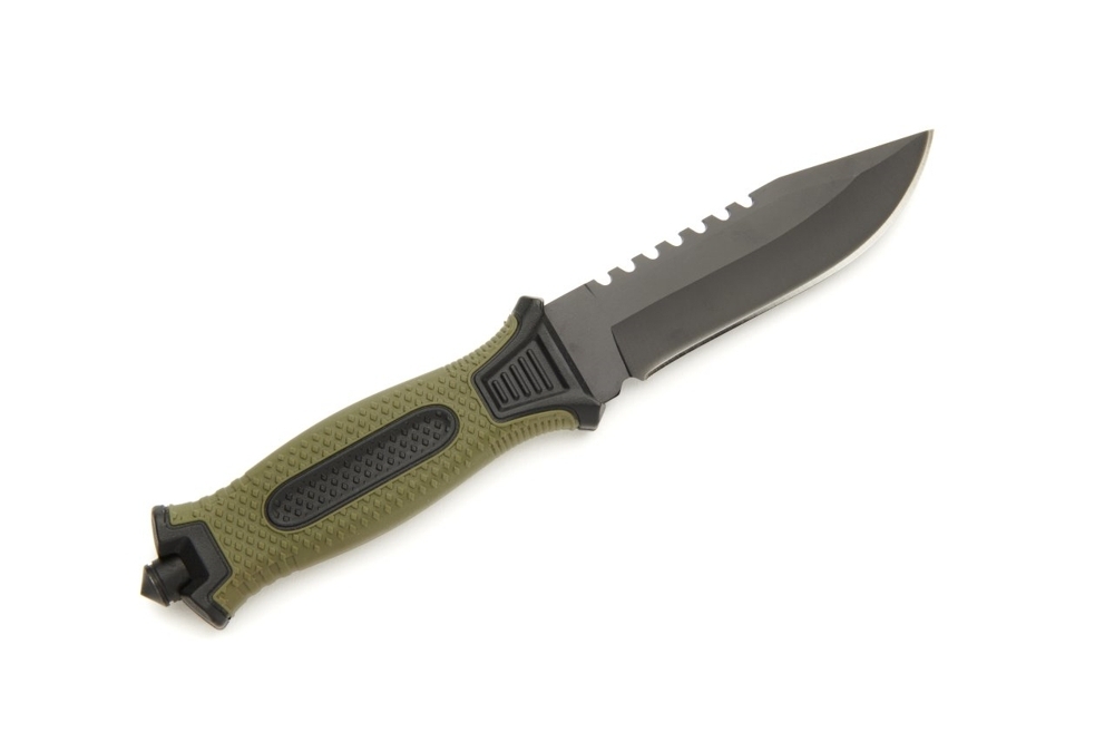 Whitby Outdoor Survival/Camping Sheath Knife with Sawtooth Blade 11.43cm