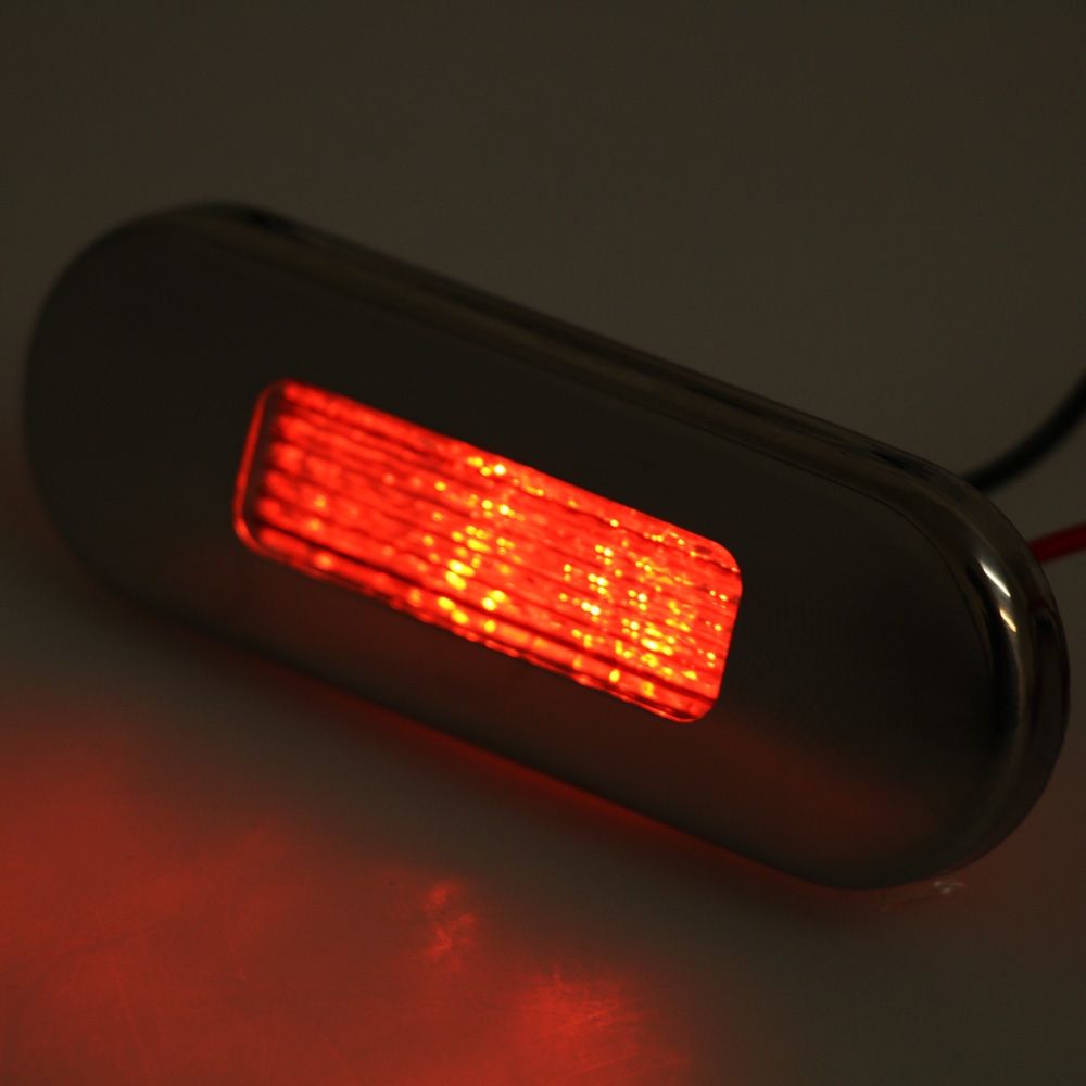 Hella Marine Red 0.5w LED Oblong Step Lamp