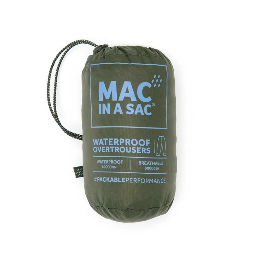 Mac in a Sac Origin Packable Overpants Khaki M Mac in a Sac Origin Packable Overpants Khaki M