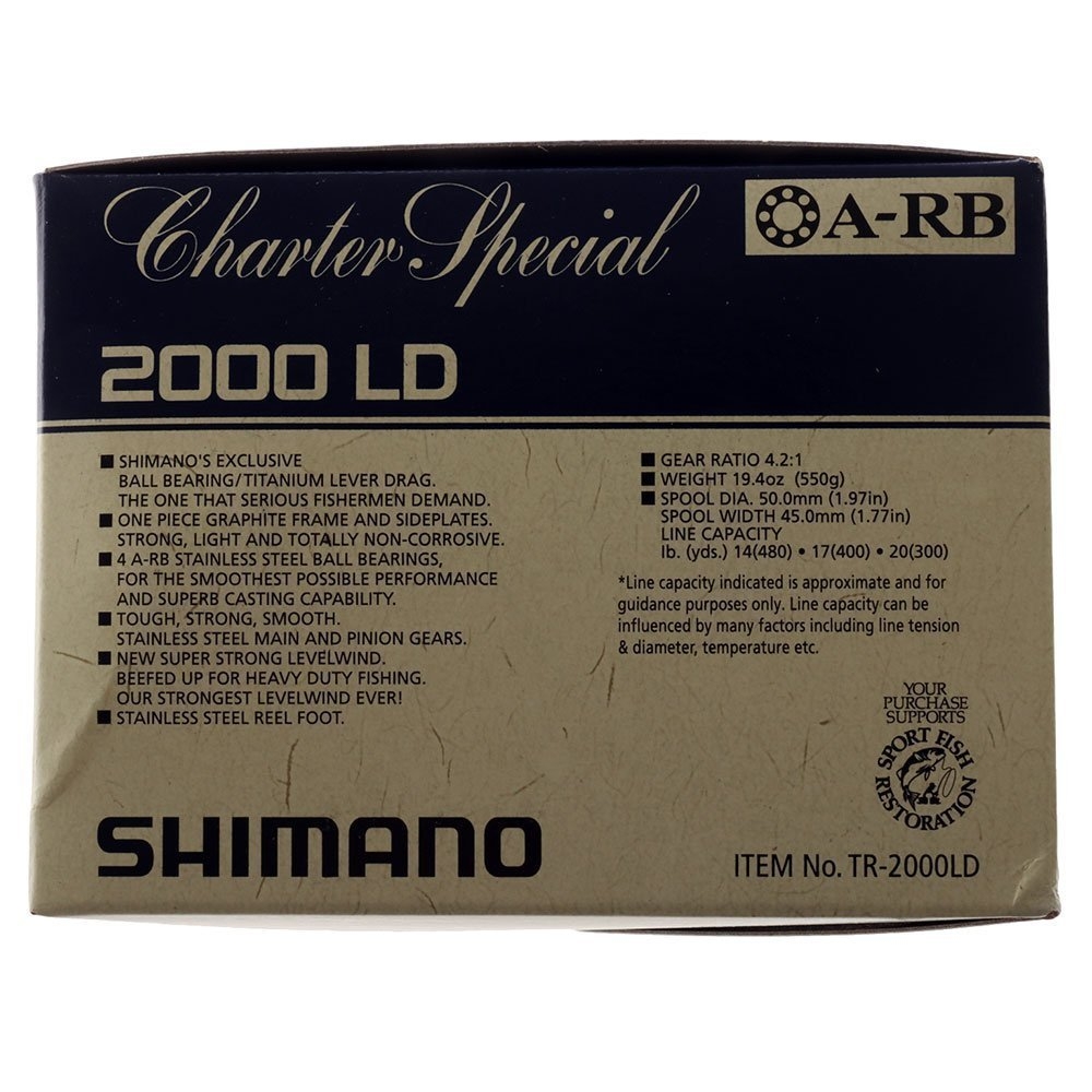 Shimano Charter Special TR2000 Lever Aquatip Overhead Combo 6ft 10-15kg 2pc