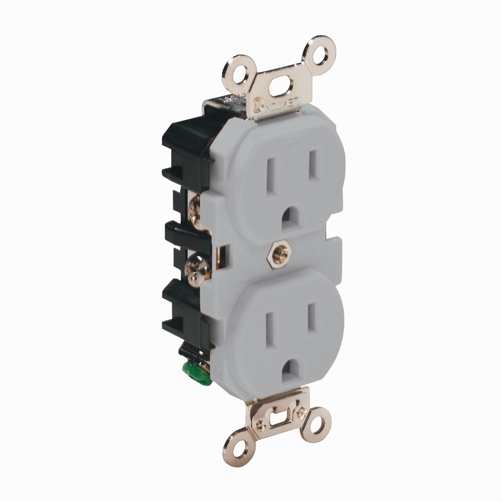 Marinco Receptacle 15A 125V Gray