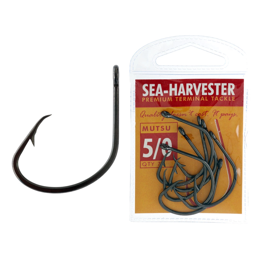 Sea Harvester Mutsu Hooks 5/0 Qty 7 Sea Harvester Mutsu Hooks 5/0 Qty 7