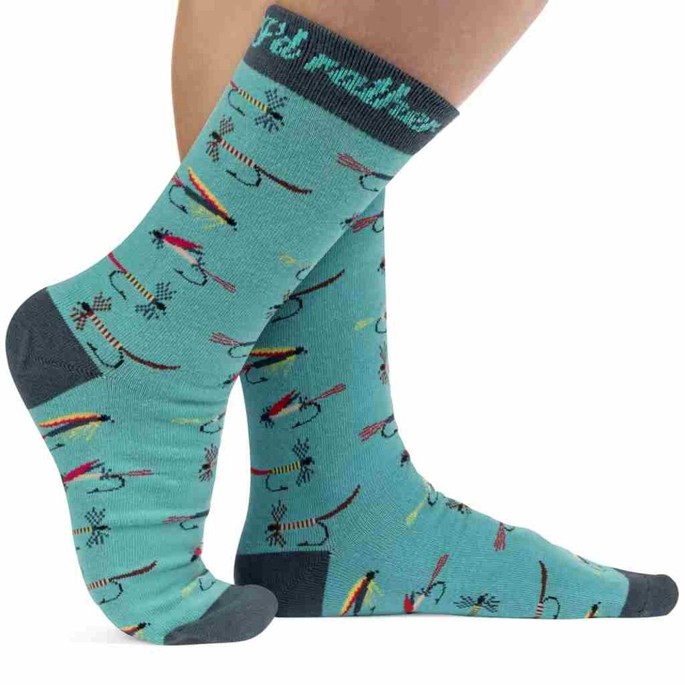 Lavley ID Rather Be Fly Fishing Socks