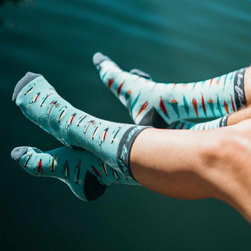 Lavley ID Rather Be Fly Fishing Socks