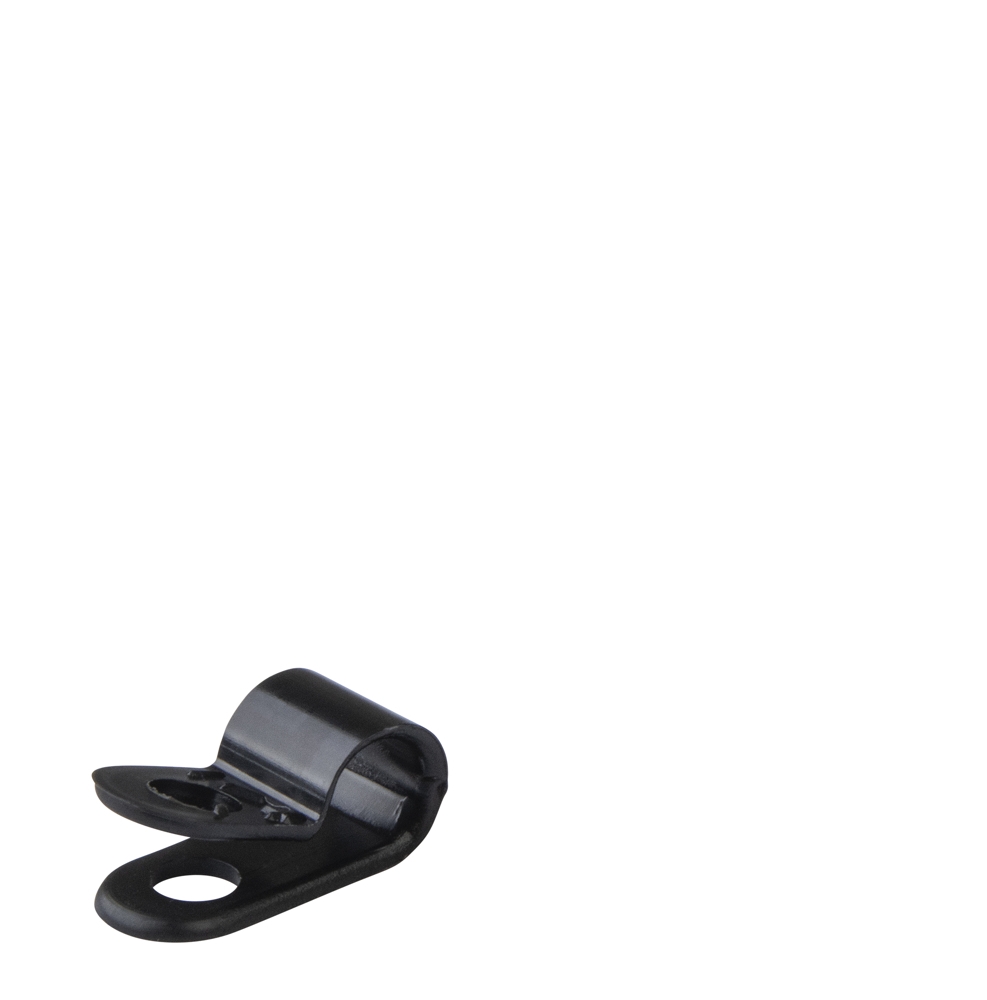 Ancor Nylon Cushion Clamp Black 1/4in 6mm Qty 25