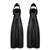 Cressi Pro Light Open Heel Dive Fins Black XS/S US5/6/7