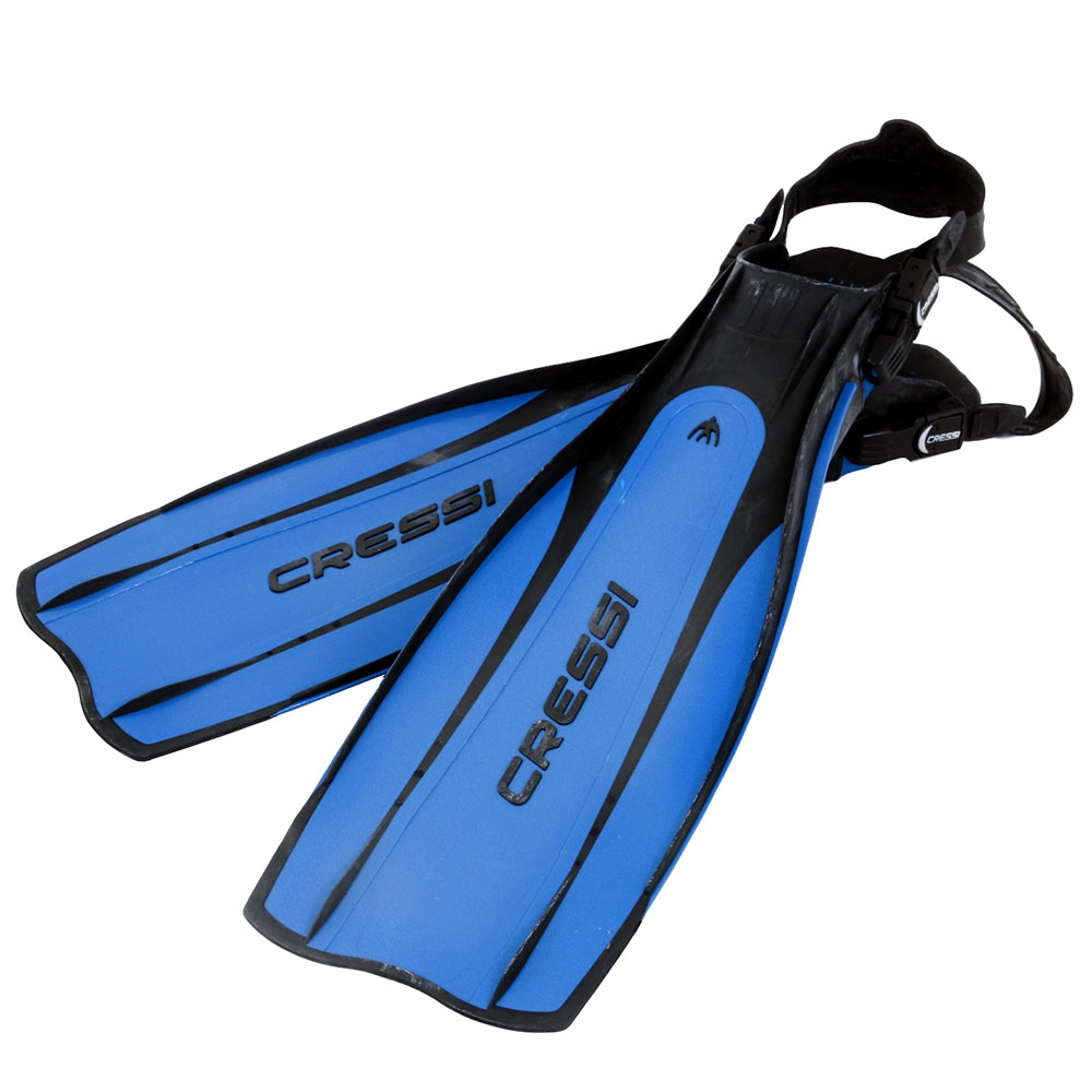 Cressi Pro Light Open Heel Dive Fins Black/Blue L/XL US12/13