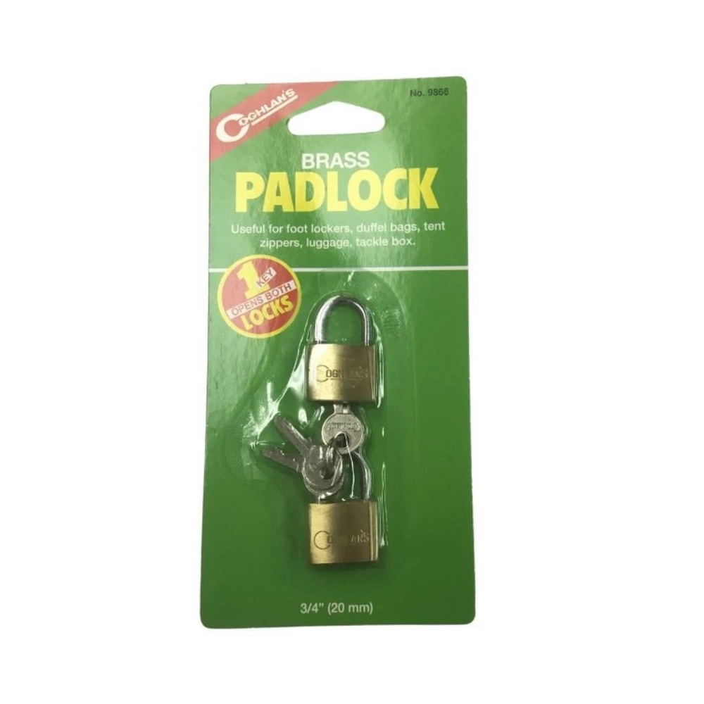 Coghlan's Brass Padlock 20mm Qty 2 Coghlan's Brass Padlock 20mm Qty 2