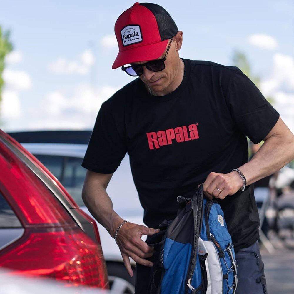 Rapala Black Red Logo T-Shirt