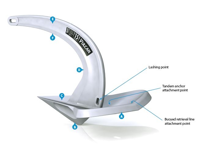 Rocna Vulcan Galvanised Anchor 40kg 