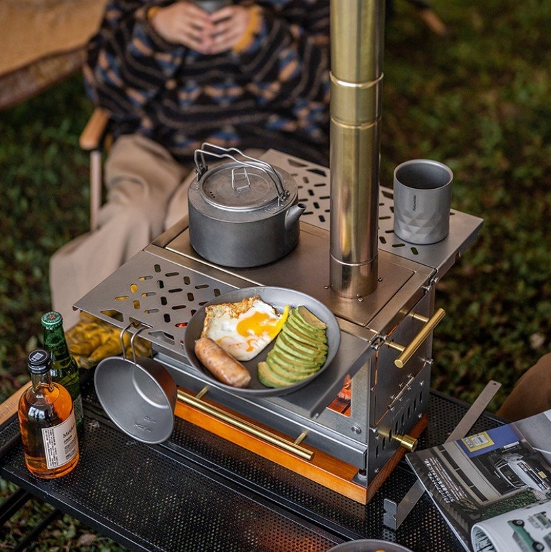 Naturehike Camping Tabletop Firewood Stove - Double Wing