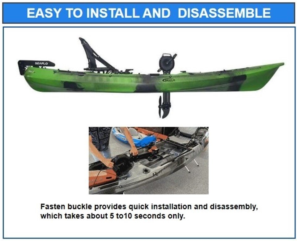 Seaflo Pedal Pro 375 Fishing Kayak Camo