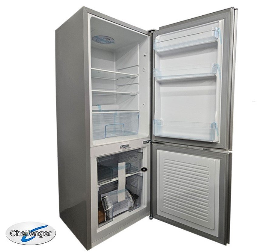 Challenger Double Door DC Fridge/Freezer with Lock 140L Light Grey 12V/24V - Solar