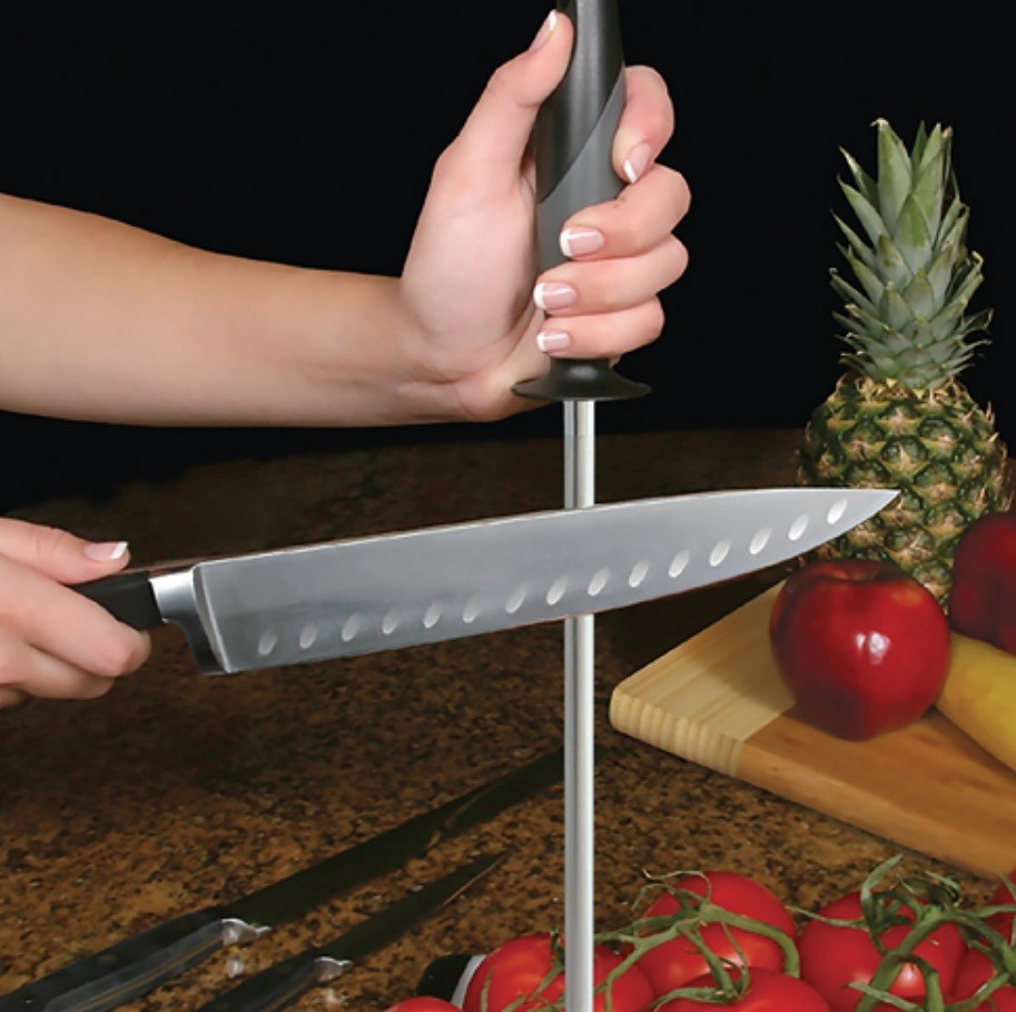 AccuSharp Butcher Diamond Sharpening Steel 9in