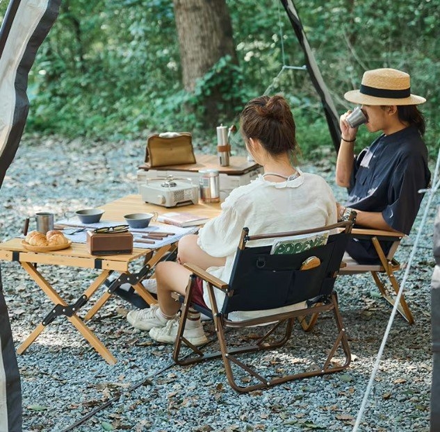 Naturehike Aluminium Folding Camping Chair Black