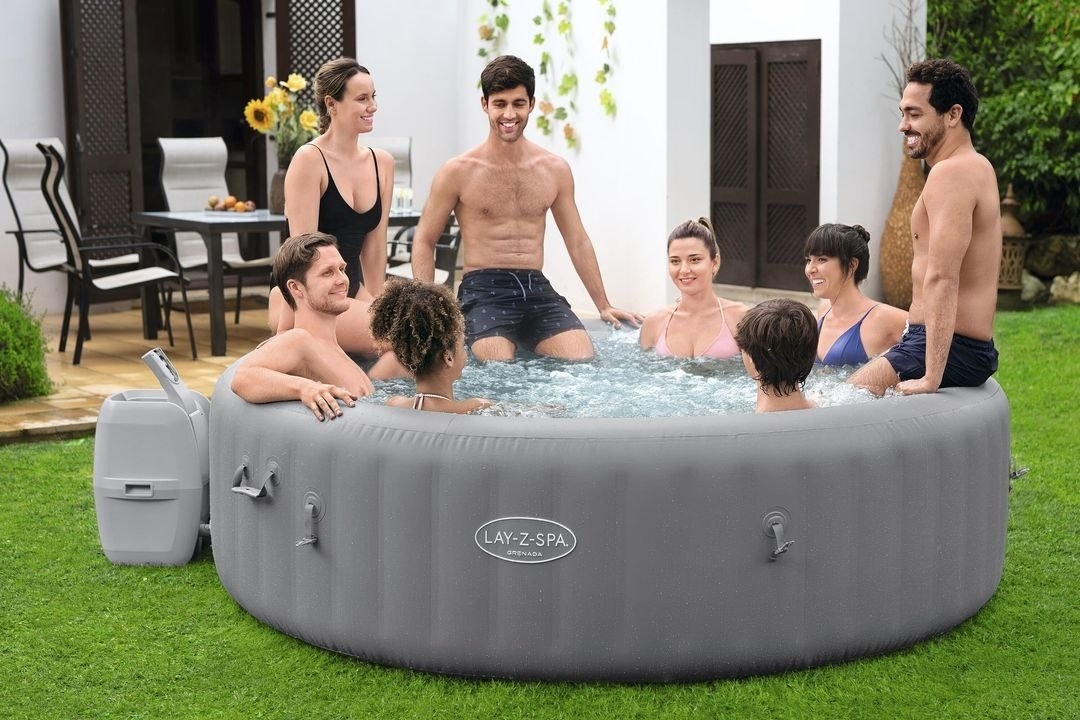 Lay-Z-Spa Grenada Airjet Portable Inflatable Spa Pool 2.36m 1350L
