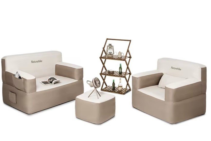 Naturehike Inflatable Double Sofa with Built-In Pump 130cm