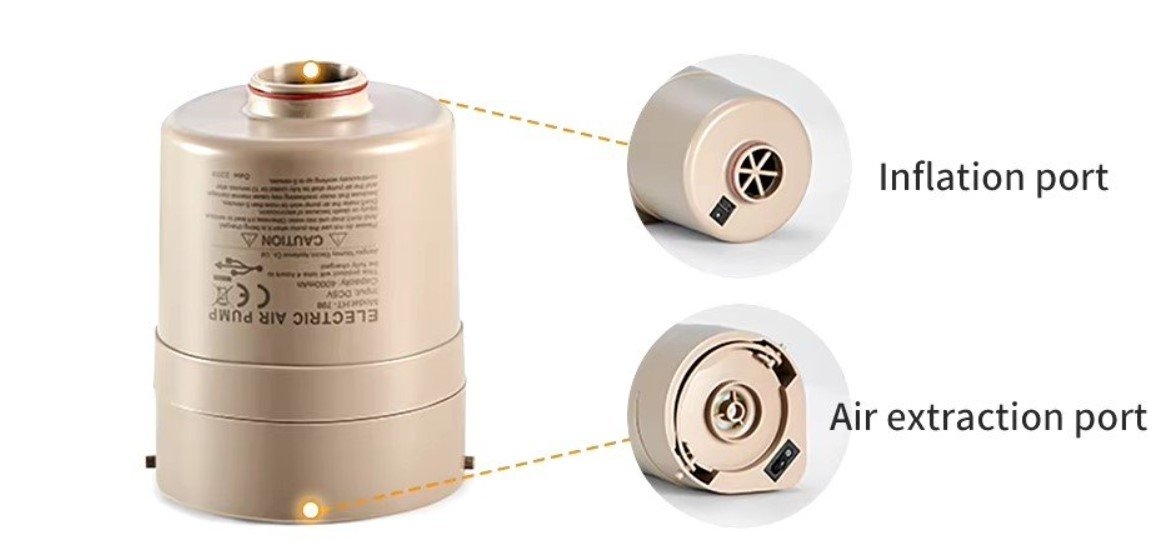 Naturehike Queen Airbed with Built-In Rechargeable Pump