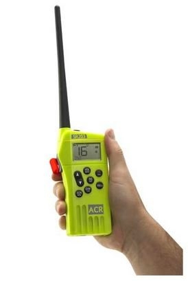 ACR SR203 GMDSS 2828 Survival Handheld VHF Radio with Rechargeable Battery