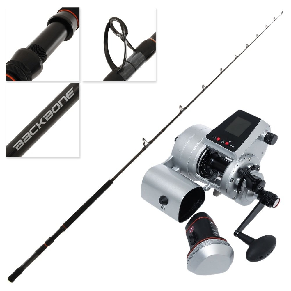 PENN Fathom 30 Shimano Backbone Electric Drone Fishing Combo with Battery Braid and Tackle 8ft 24kg 2pc