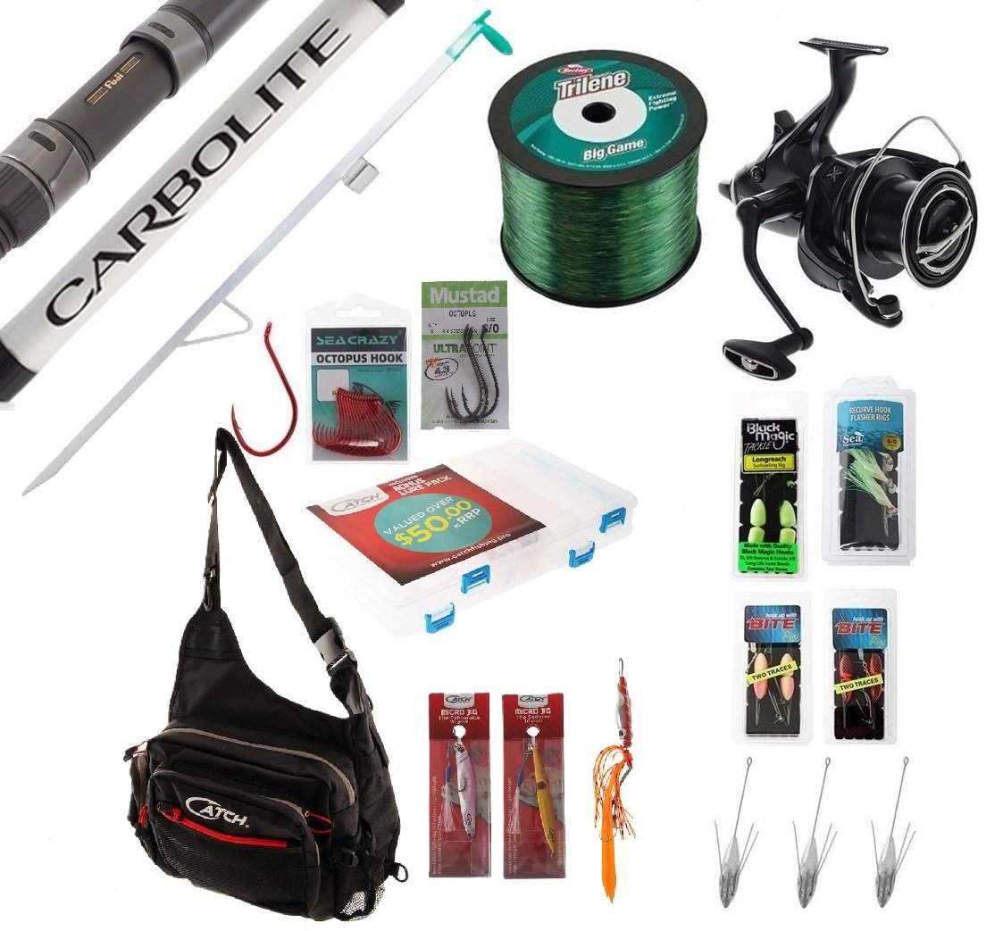 Shimano Big Baitrunner Long Cast Carbolite Surfcasting Package 13ft 6in 10-15kg 3pc