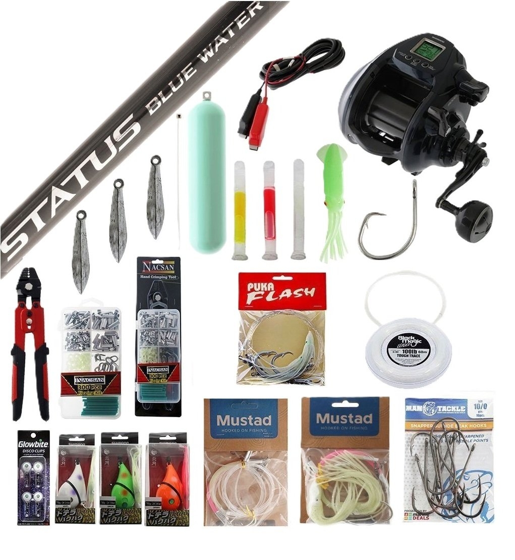 Shimano Forcemaster Ultimate Electric Deep Drop Package 5ft 10in 24kg 2pc