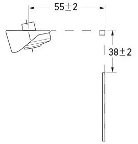 Hella Marine DuraLED Trailer Number Plate Slim Insert with Spacer Mount 0.5m Cable