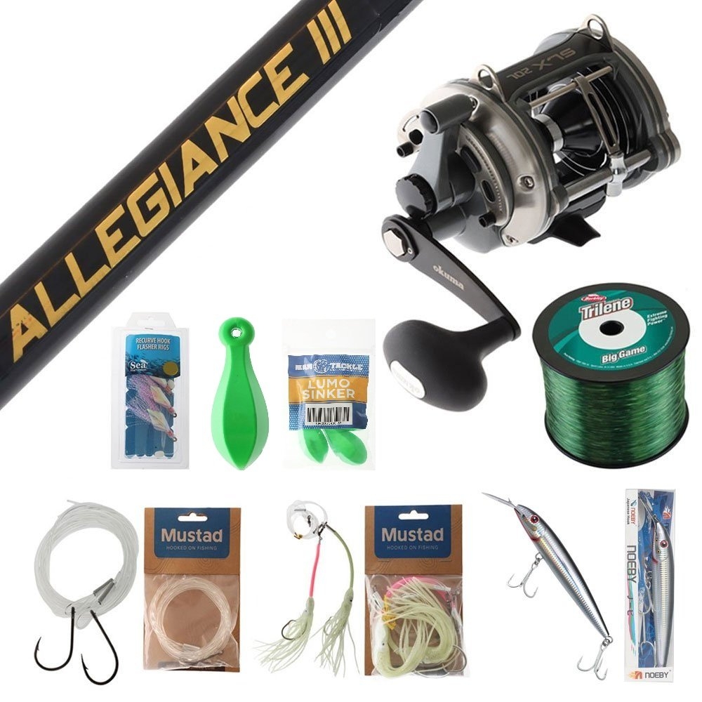 Okuma Solterra SLX20 Lever Drag Heavy Duty Boat Fishing Package 7ft 10-15kg 2pc