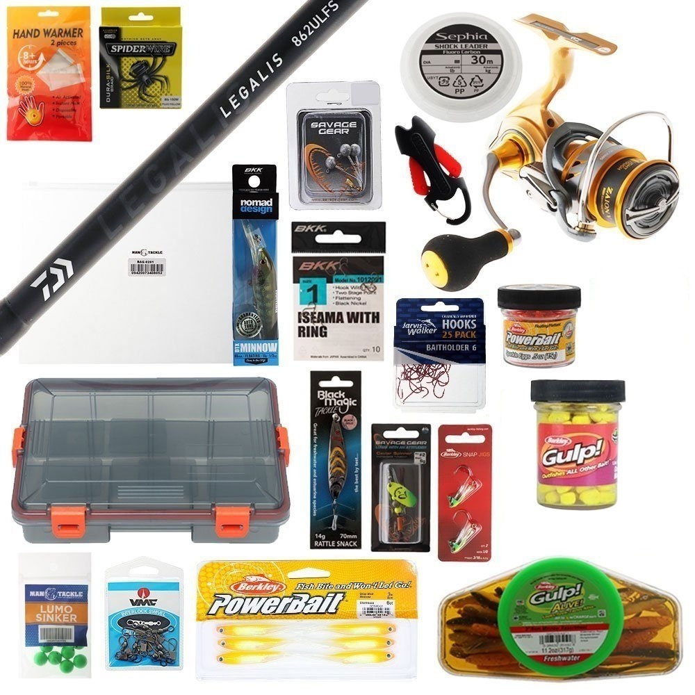 Daiwa Sol Legalis Ultimate Canal / Freshwater Trout Salmon Fishing Package 8ft 6in 2-5kg 2pc