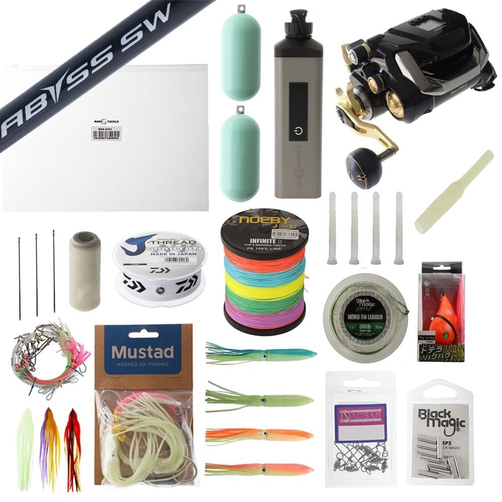 Shimano Beastmaster 12000 Ultimate Electric Deep Drop Value Package 6ft 80-130lb 2pc