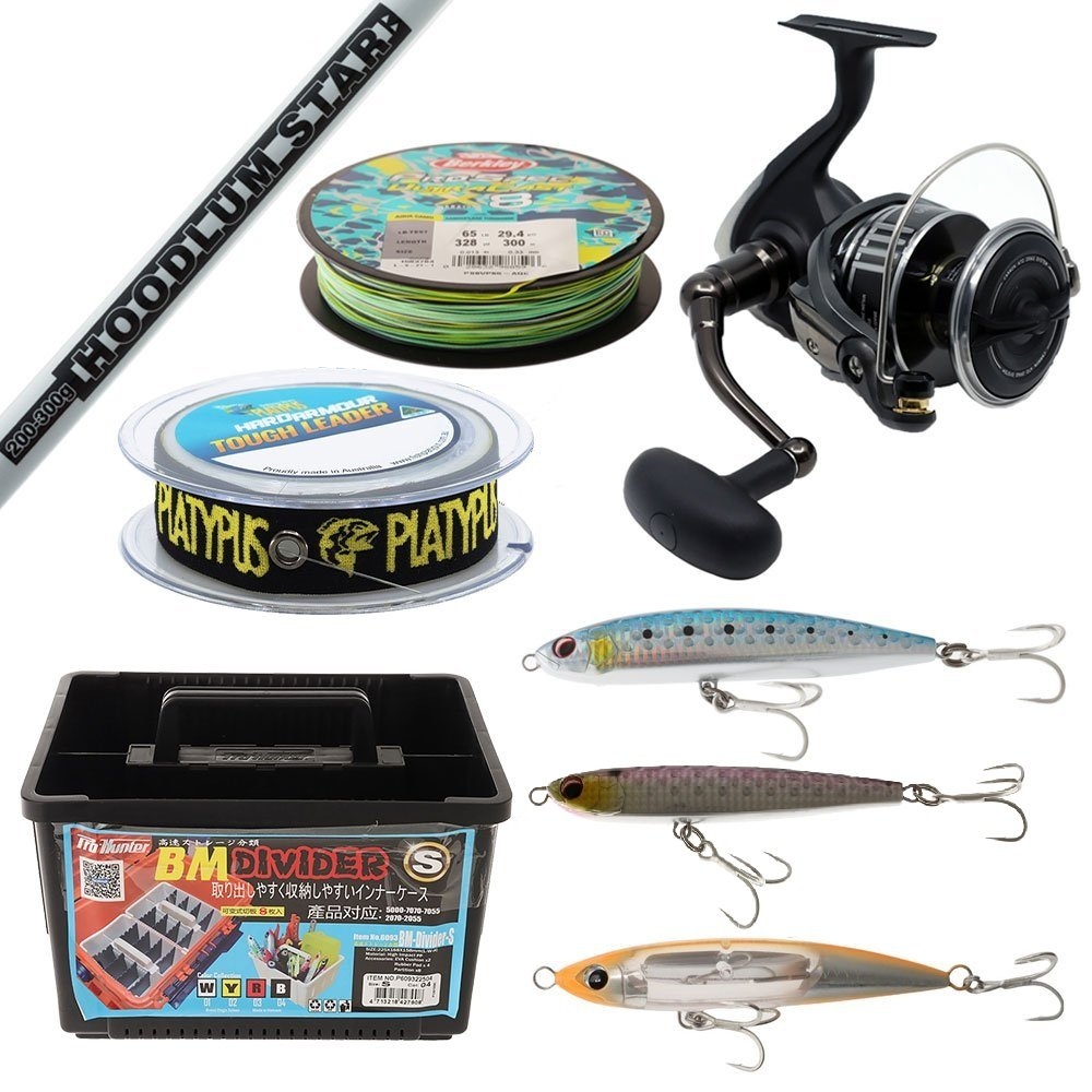 Daiwa 10000H BGMQ Stickbait Popper Topwater Package 9ft 200-300g 2pc