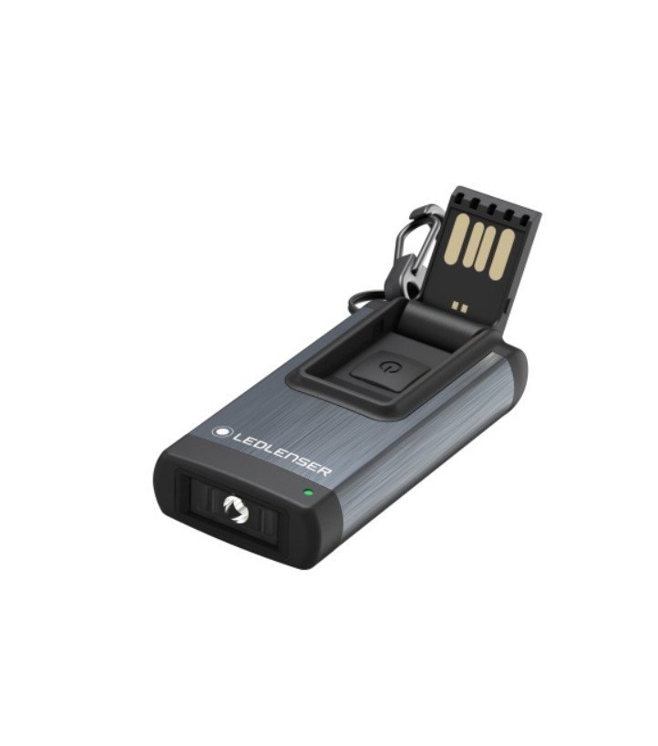 Ledlenser K4R Rechargeable Keyring Torch 120lm Grey